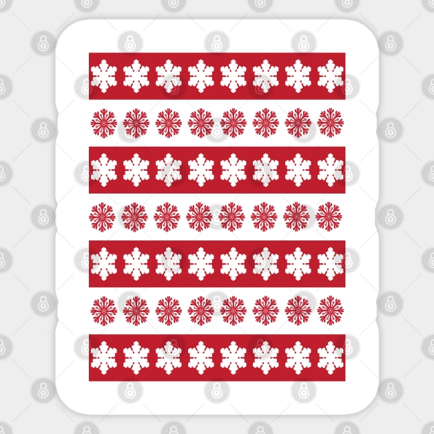 snowflakes pattern Sticker by aanygraphic